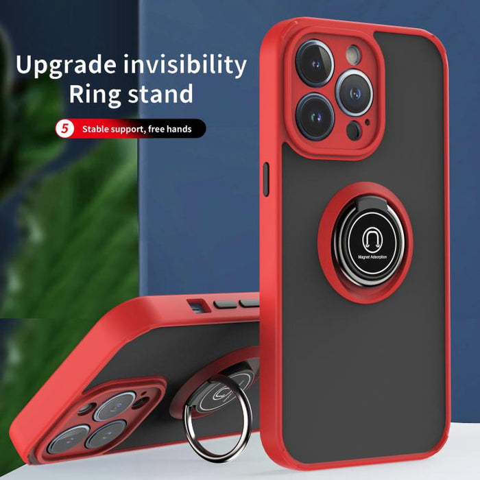 Funda para teléfono Q Shadow 1 Series TPU + PC con anillo, For iPhone 13 Pro, For iPhone 12, For iPhone 12 Pro Max, For iPhone 12 Pro