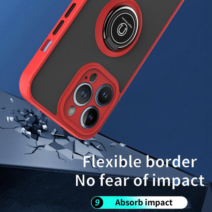 Funda para teléfono Q Shadow 1 Series TPU + PC con anillo, For iPhone 13 Pro, For iPhone 12, For iPhone 12 Pro Max, For iPhone 12 Pro