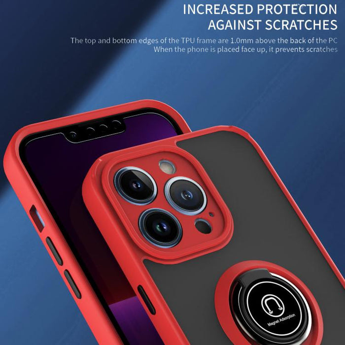 Funda para teléfono Q Shadow 1 Series TPU + PC con anillo, For iPhone 13 Pro, For iPhone 12, For iPhone 12 Pro Max, For iPhone 12 Pro
