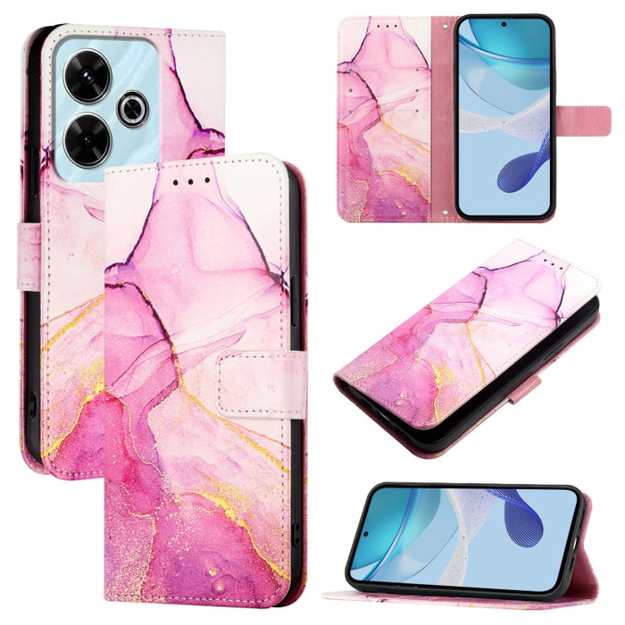 PT003 Funda de cuero con tapa para teléfono con diseño de mármol, For Redmi 15a 5G, For Redmi Turbo 5 / Poco X8 Pro 5G, For Redmi Note 15 Pro+ 5G Global 163.3mm, For Redmi Note 15 4G / 5G Global 164mm, For Redmi Note 15 Pro 5G Global 163.6mm           ...
