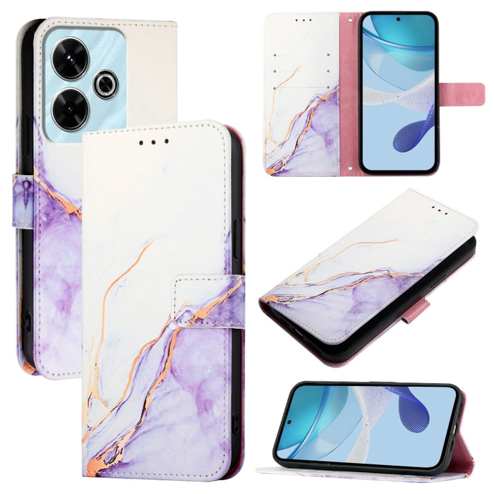 PT003 Funda de cuero con tapa para teléfono con diseño de mármol, For Redmi 15a 5G, For Redmi Turbo 5 / Poco X8 Pro 5G, For Redmi Note 15 Pro+ 5G Global 163.3mm, For Redmi Note 15 4G / 5G Global 164mm, For Redmi Note 15 Pro 5G Global 163.6mm           ...
