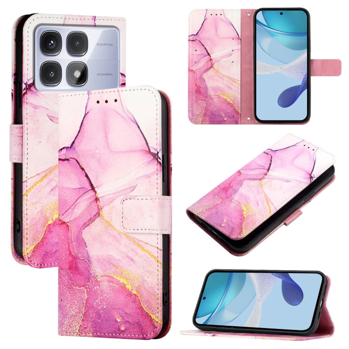 PT003 Funda de cuero con tapa para teléfono con diseño de mármol, For Redmi 15a 5G, For Redmi Turbo 5 / Poco X8 Pro 5G, For Redmi Note 15 Pro+ 5G Global 163.3mm, For Redmi Note 15 4G / 5G Global 164mm, For Redmi Note 15 Pro 5G Global 163.6mm           ...