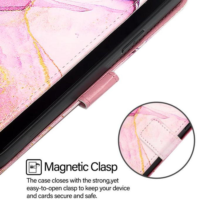PT003 Funda de cuero con tapa para teléfono con diseño de mármol, For Redmi Note 14 Pro / 14 Pro+ 5G Global, For Redmi Turbo 4, For Redmi Note 14 5G Global, For Redmi K80 / K80 Pro, For Redmi Note 14 Pro 4G, For Redmi Note 14 4G 163.25mm               ...