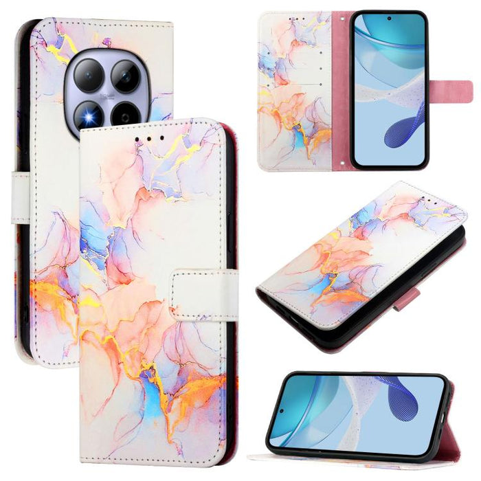 PT003 Funda de cuero con tapa para teléfono con diseño de mármol, For Redmi 15a 5G, For Redmi Turbo 5 / Poco X8 Pro 5G, For Redmi Note 15 Pro+ 5G Global 163.3mm, For Redmi Note 15 4G / 5G Global 164mm, For Redmi Note 15 Pro 5G Global 163.6mm           ...