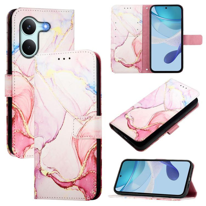 PT003 Funda de cuero con tapa para teléfono con diseño de mármol, For Redmi 15a 5G, For Redmi Turbo 5 / Poco X8 Pro 5G, For Redmi Note 15 Pro+ 5G Global 163.3mm, For Redmi Note 15 4G / 5G Global 164mm, For Redmi Note 15 Pro 5G Global 163.6mm           ...