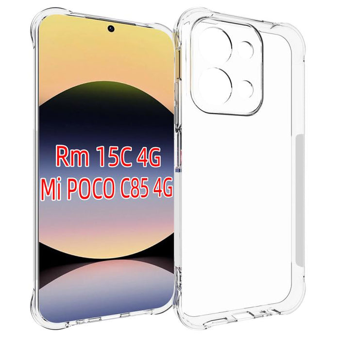 Funda para teléfono de TPU gruesa, antideslizante y a prueba de golpes, For Redmi Note 15 5G / 4G Global 164mm, For Redmi Note 15 Pro 4G 163.2mm, For Redmi K90, For Redmi K90 Pro Max, For Redmi 15C 5G/4G EU 173mm/Poco C85 5G                            ...