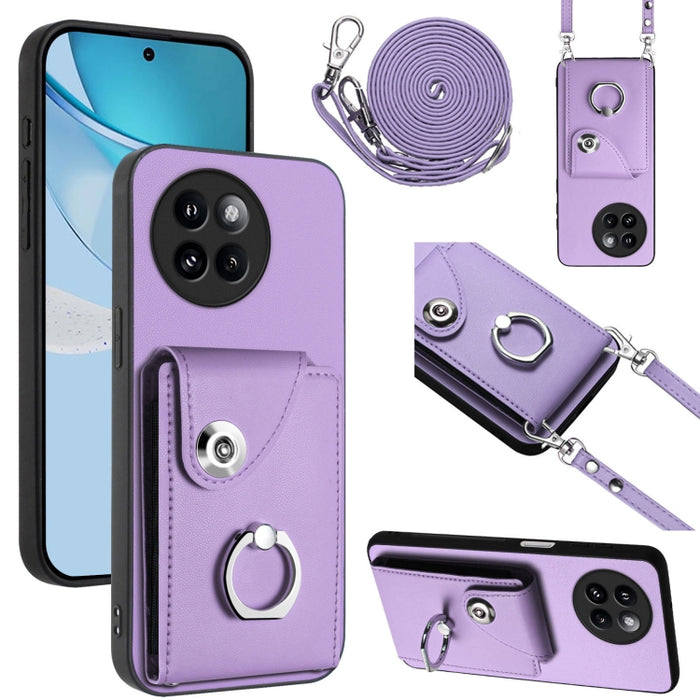 Estuche para teléfono con soporte para tarjetas y anillo con cordón largo, For Xiaomi 15 Ultra, For Xiaomi Poco X7 Pro, For Xiaomi Poco F6 5G India, For Xiaomi Civi 4 Pro