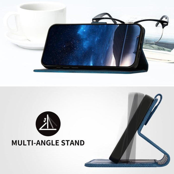 YX0080 Funda de cuero con tapa para teléfono con diseño de mariposa en relieve y cuadrícula y cordón, For Redmi A7 Pro 171mm / Poco C85x 5G, For Redmi Turbo 5 Max / Poco X8 Pro Max, For Redmi Turbo 5 5G / Poco X8 Pro 5G                                 ...