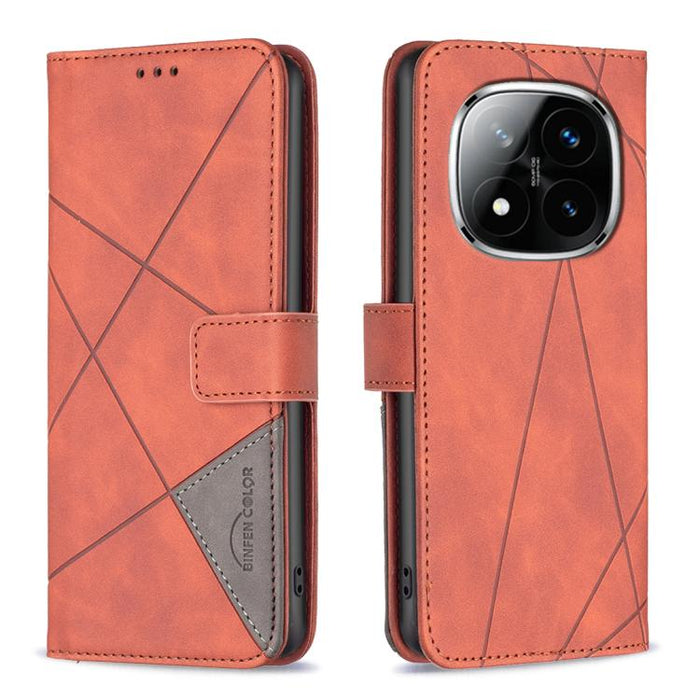 Funda de cuero para teléfono con textura de rombos y hebilla magnética, For Redmi K90 Max 5G, For Redmi A7 Pro 171mm / Poco C85x 5G, For Redmi 15a 5G, For Redmi Tubo 5 Max / Poco X8 Pro Max, For Redmi Tubo 5 / Poco X8 Pro 5G                            ...