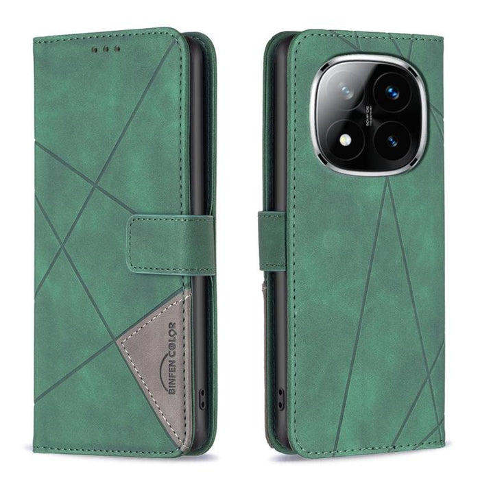 Funda de cuero para teléfono con textura de rombos y hebilla magnética, For Redmi K90 Max 5G, For Redmi A7 Pro 171mm / Poco C85x 5G, For Redmi 15a 5G, For Redmi Tubo 5 Max / Poco X8 Pro Max, For Redmi Tubo 5 / Poco X8 Pro 5G                            ...