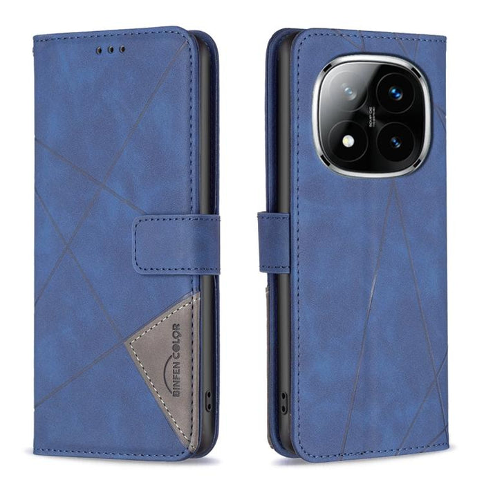 Funda de cuero para teléfono con textura de rombos y hebilla magnética, For Redmi K90 Max 5G, For Redmi A7 Pro 171mm / Poco C85x 5G, For Redmi 15a 5G, For Redmi Tubo 5 Max / Poco X8 Pro Max, For Redmi Tubo 5 / Poco X8 Pro 5G                            ...