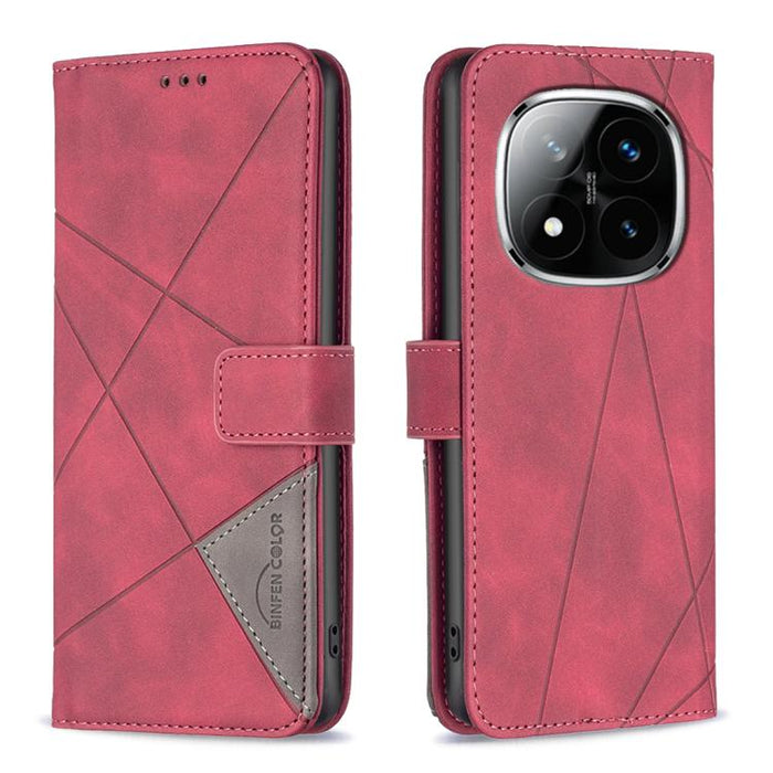 Funda de cuero para teléfono con textura de rombos y hebilla magnética, For Redmi K90 Max 5G, For Redmi A7 Pro 171mm / Poco C85x 5G, For Redmi 15a 5G, For Redmi Tubo 5 Max / Poco X8 Pro Max, For Redmi Tubo 5 / Poco X8 Pro 5G                            ...