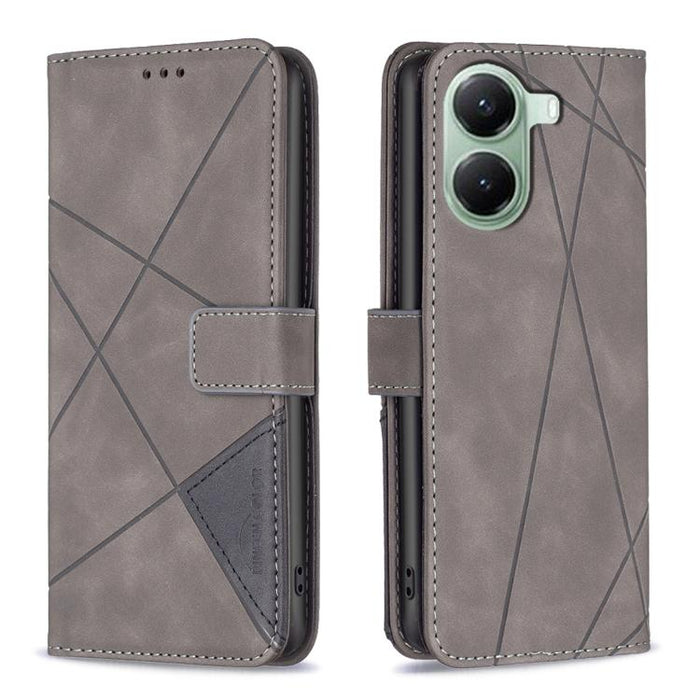 Funda de cuero para teléfono con textura de rombos y hebilla magnética, For Redmi K90 Max 5G, For Redmi A7 Pro 171mm / Poco C85x 5G, For Redmi 15a 5G, For Redmi Tubo 5 Max / Poco X8 Pro Max, For Redmi Tubo 5 / Poco X8 Pro 5G                            ...