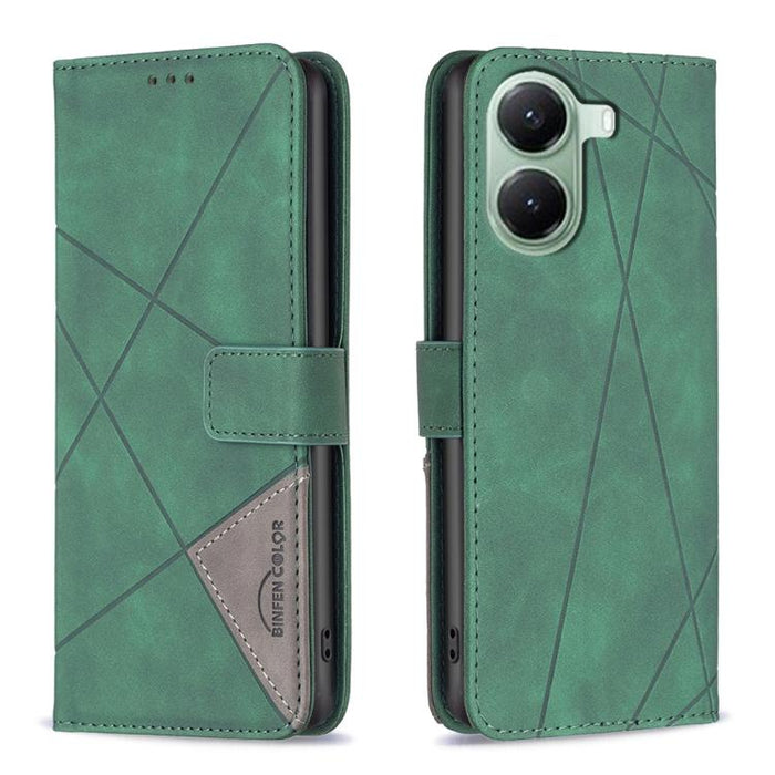 Funda de cuero para teléfono con textura de rombos y hebilla magnética, For Redmi K90 Max 5G, For Redmi A7 Pro 171mm / Poco C85x 5G, For Redmi 15a 5G, For Redmi Tubo 5 Max / Poco X8 Pro Max, For Redmi Tubo 5 / Poco X8 Pro 5G                            ...