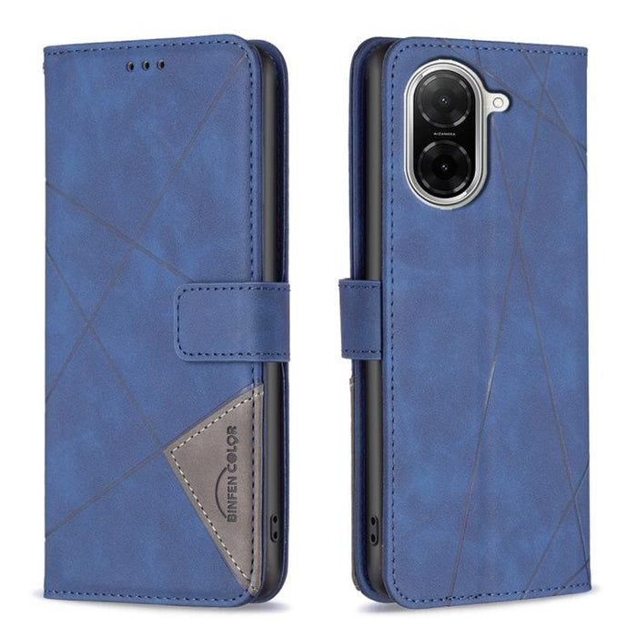 Funda de cuero para teléfono con textura de rombos y hebilla magnética, For Redmi Note 14 5G, For Redmi Note 14 Pro 5G / Note 14 Pro+ 5G, For Redmi 14C 4G, For Redmi K70 Ultra