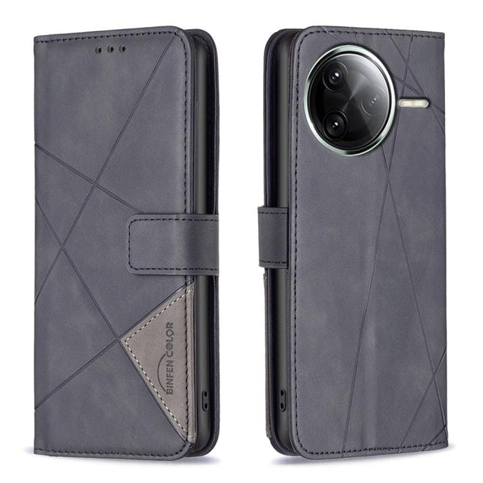 Funda de cuero para teléfono con textura de rombos y hebilla magnética, For Redmi K90 Max 5G, For Redmi A7 Pro 171mm / Poco C85x 5G, For Redmi 15a 5G, For Redmi Tubo 5 Max / Poco X8 Pro Max, For Redmi Tubo 5 / Poco X8 Pro 5G                            ...