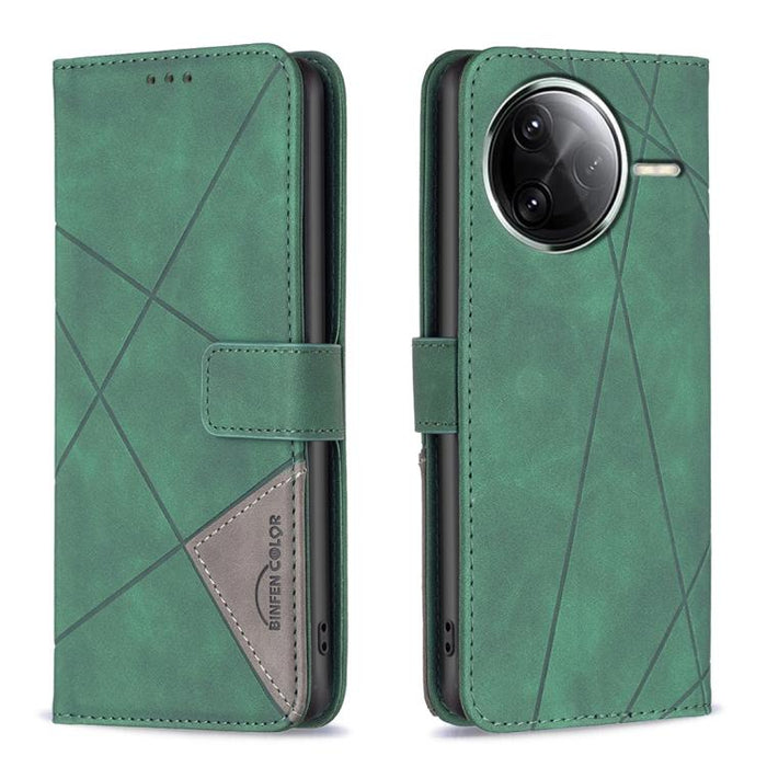 Funda de cuero para teléfono con textura de rombos y hebilla magnética, For Redmi K90 Max 5G, For Redmi A7 Pro 171mm / Poco C85x 5G, For Redmi 15a 5G, For Redmi Tubo 5 Max / Poco X8 Pro Max, For Redmi Tubo 5 / Poco X8 Pro 5G                            ...