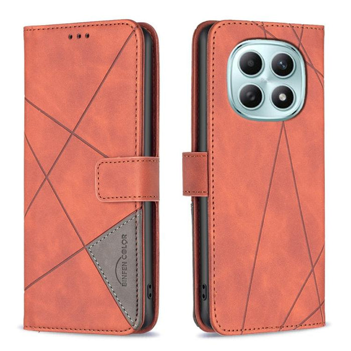 Funda de cuero para teléfono con textura de rombos y hebilla magnética, For Redmi K90 Max 5G, For Redmi A7 Pro 171mm / Poco C85x 5G, For Redmi 15a 5G, For Redmi Tubo 5 Max / Poco X8 Pro Max, For Redmi Tubo 5 / Poco X8 Pro 5G                            ...