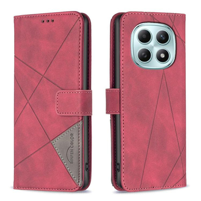 Funda de cuero para teléfono con textura de rombos y hebilla magnética, For Redmi K90 Max 5G, For Redmi A7 Pro 171mm / Poco C85x 5G, For Redmi 15a 5G, For Redmi Tubo 5 Max / Poco X8 Pro Max, For Redmi Tubo 5 / Poco X8 Pro 5G                            ...