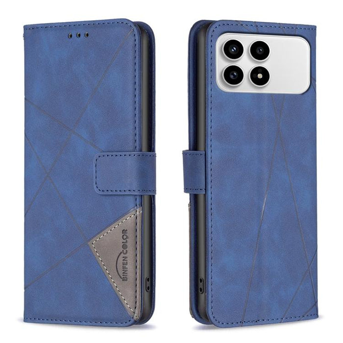 Funda de cuero para teléfono con textura de rombos y hebilla magnética, For Redmi K90 Max 5G, For Redmi A7 Pro 171mm / Poco C85x 5G, For Redmi 15a 5G, For Redmi Tubo 5 Max / Poco X8 Pro Max, For Redmi Tubo 5 / Poco X8 Pro 5G                            ...