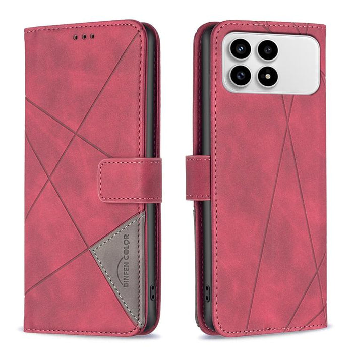 Funda de cuero para teléfono con textura de rombos y hebilla magnética, For Redmi K90 Max 5G, For Redmi A7 Pro 171mm / Poco C85x 5G, For Redmi 15a 5G, For Redmi Tubo 5 Max / Poco X8 Pro Max, For Redmi Tubo 5 / Poco X8 Pro 5G                            ...