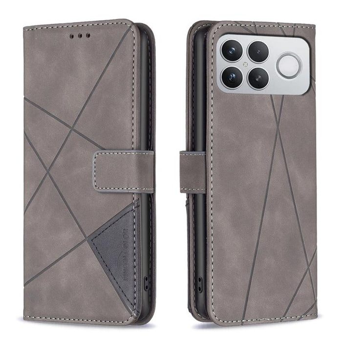 Funda de cuero para teléfono con textura de rombos y hebilla magnética, For Redmi K90 Max 5G, For Redmi A7 Pro 171mm / Poco C85x 5G, For Redmi 15a 5G, For Redmi Tubo 5 Max / Poco X8 Pro Max, For Redmi Tubo 5 / Poco X8 Pro 5G                            ...