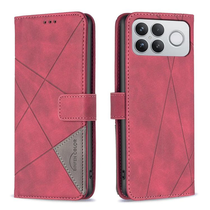 Funda de cuero para teléfono con textura de rombos y hebilla magnética, For Redmi K90 Max 5G, For Redmi A7 Pro 171mm / Poco C85x 5G, For Redmi 15a 5G, For Redmi Tubo 5 Max / Poco X8 Pro Max, For Redmi Tubo 5 / Poco X8 Pro 5G                            ...