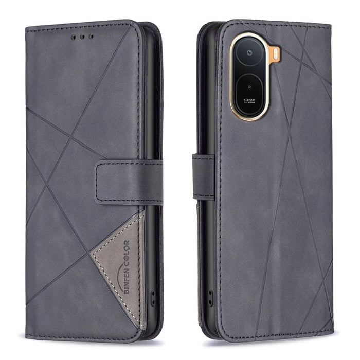 Funda de cuero para teléfono con textura de rombos y hebilla magnética, For Redmi K90 Max 5G, For Redmi A7 Pro 171mm / Poco C85x 5G, For Redmi 15a 5G, For Redmi Tubo 5 Max / Poco X8 Pro Max, For Redmi Tubo 5 / Poco X8 Pro 5G                            ...