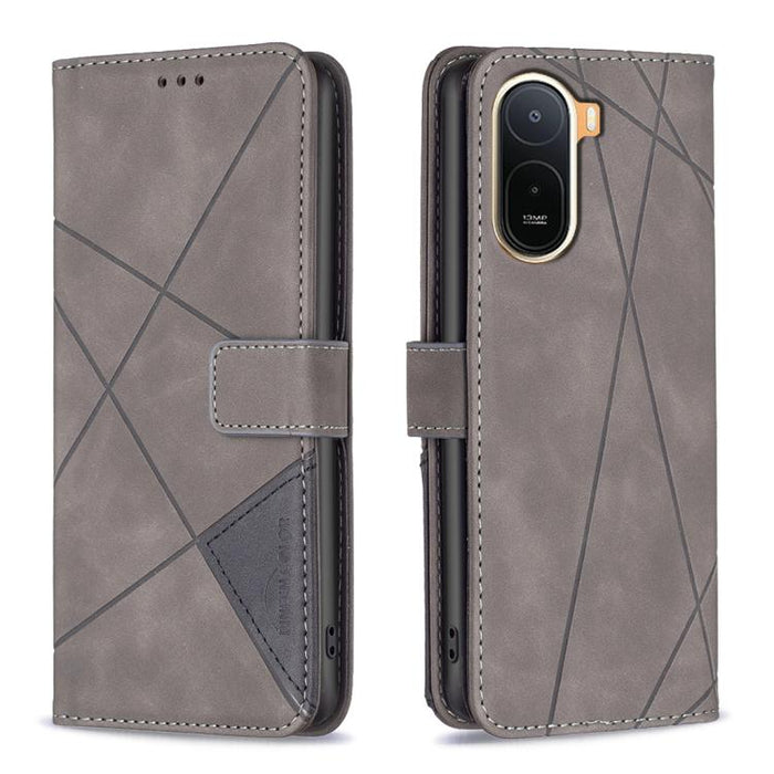 Funda de cuero para teléfono con textura de rombos y hebilla magnética, For Redmi K90 Max 5G, For Redmi A7 Pro 171mm / Poco C85x 5G, For Redmi 15a 5G, For Redmi Tubo 5 Max / Poco X8 Pro Max, For Redmi Tubo 5 / Poco X8 Pro 5G                            ...