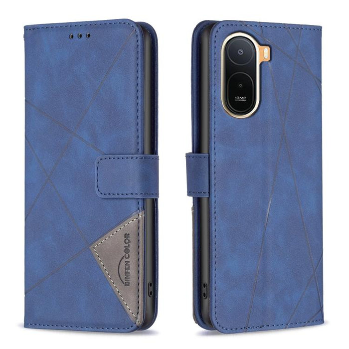Funda de cuero para teléfono con textura de rombos y hebilla magnética, For Redmi K90 Max 5G, For Redmi A7 Pro 171mm / Poco C85x 5G, For Redmi 15a 5G, For Redmi Tubo 5 Max / Poco X8 Pro Max, For Redmi Tubo 5 / Poco X8 Pro 5G                            ...