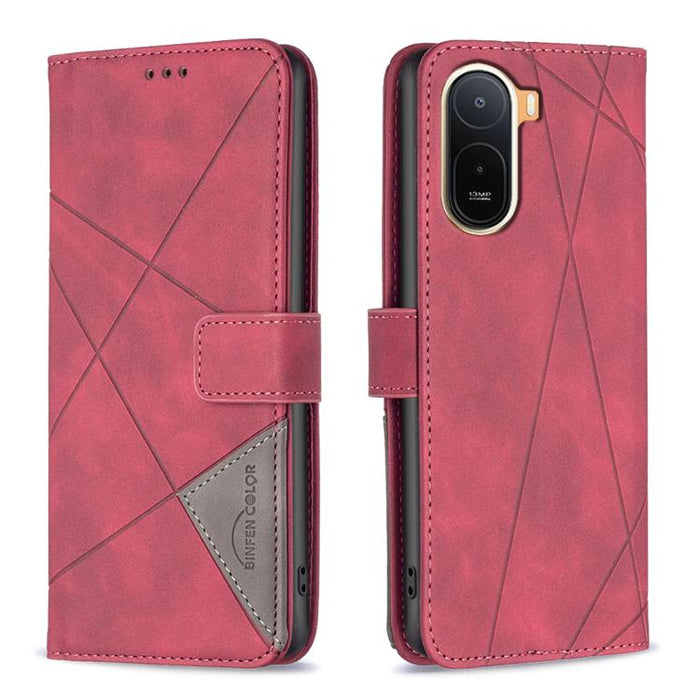 Funda de cuero para teléfono con textura de rombos y hebilla magnética, For Redmi K90 Max 5G, For Redmi A7 Pro 171mm / Poco C85x 5G, For Redmi 15a 5G, For Redmi Tubo 5 Max / Poco X8 Pro Max, For Redmi Tubo 5 / Poco X8 Pro 5G                            ...