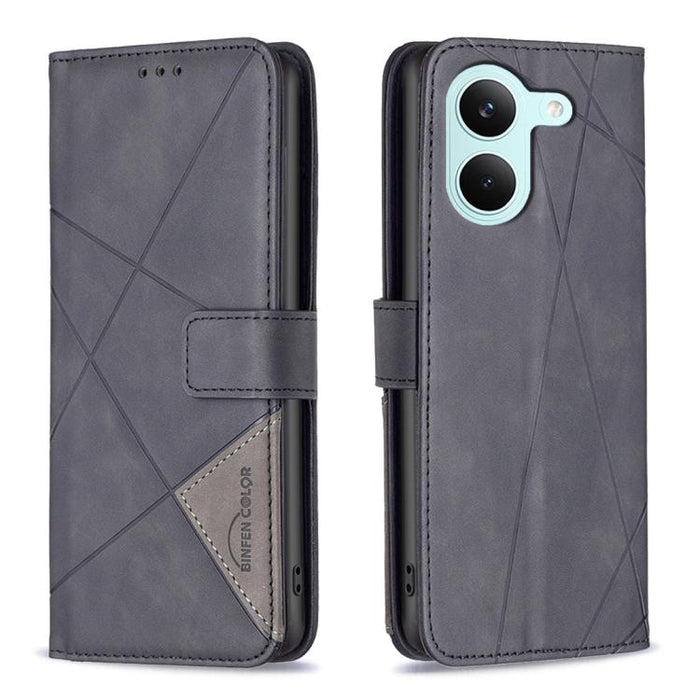 Funda de cuero para teléfono con textura de rombos y hebilla magnética, For Redmi K90 Max 5G, For Redmi A7 Pro 171mm / Poco C85x 5G, For Redmi 15a 5G, For Redmi Tubo 5 Max / Poco X8 Pro Max, For Redmi Tubo 5 / Poco X8 Pro 5G                            ...