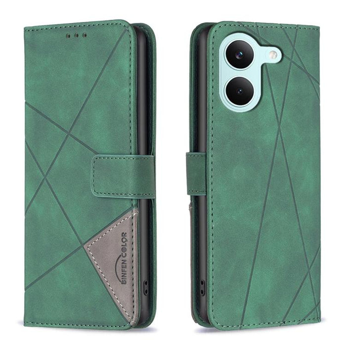 Funda de cuero para teléfono con textura de rombos y hebilla magnética, For Redmi K90 Max 5G, For Redmi A7 Pro 171mm / Poco C85x 5G, For Redmi 15a 5G, For Redmi Tubo 5 Max / Poco X8 Pro Max, For Redmi Tubo 5 / Poco X8 Pro 5G                            ...