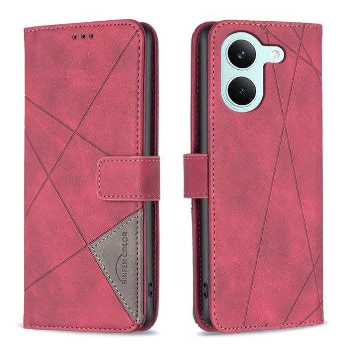 Funda de cuero para teléfono con textura de rombos y hebilla magnética, For Redmi K90 Max 5G, For Redmi A7 Pro 171mm / Poco C85x 5G, For Redmi 15a 5G, For Redmi Tubo 5 Max / Poco X8 Pro Max, For Redmi Tubo 5 / Poco X8 Pro 5G                            ...