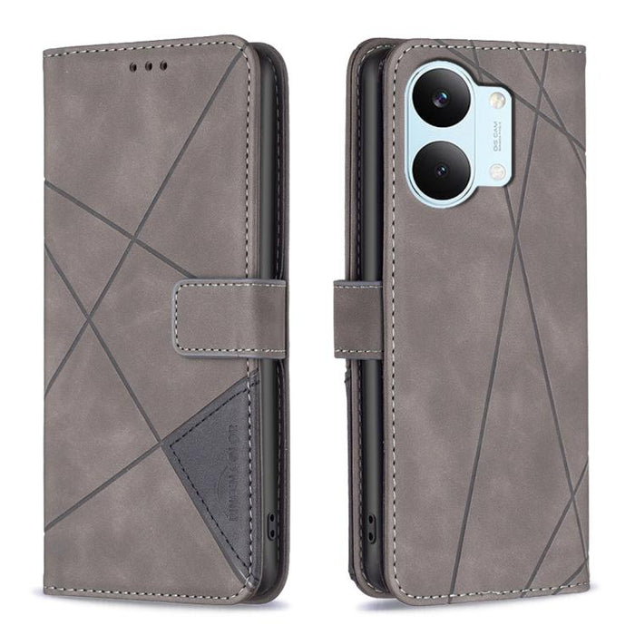 Funda de cuero para teléfono con textura de rombos y hebilla magnética, For Redmi K90 Max 5G, For Redmi A7 Pro 171mm / Poco C85x 5G, For Redmi 15a 5G, For Redmi Tubo 5 Max / Poco X8 Pro Max, For Redmi Tubo 5 / Poco X8 Pro 5G                            ...