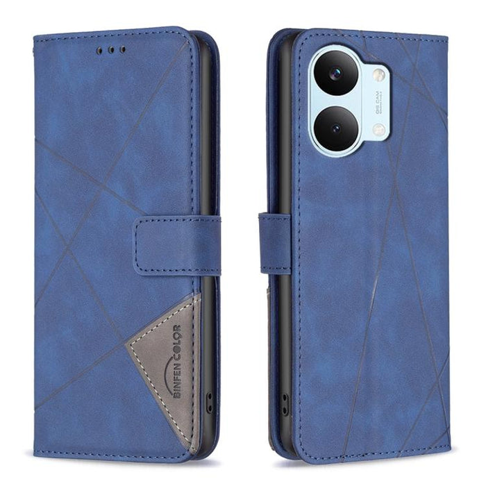 Funda de cuero para teléfono con textura de rombos y hebilla magnética, For Redmi K90 Max 5G, For Redmi A7 Pro 171mm / Poco C85x 5G, For Redmi 15a 5G, For Redmi Tubo 5 Max / Poco X8 Pro Max, For Redmi Tubo 5 / Poco X8 Pro 5G                            ...