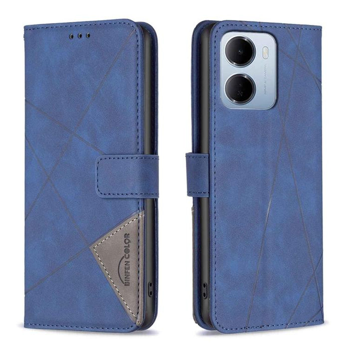 Funda de cuero para teléfono con textura de rombos y hebilla magnética, For Redmi K90 Max 5G, For Redmi A7 Pro 171mm / Poco C85x 5G, For Redmi 15a 5G, For Redmi Tubo 5 Max / Poco X8 Pro Max, For Redmi Tubo 5 / Poco X8 Pro 5G                            ...
