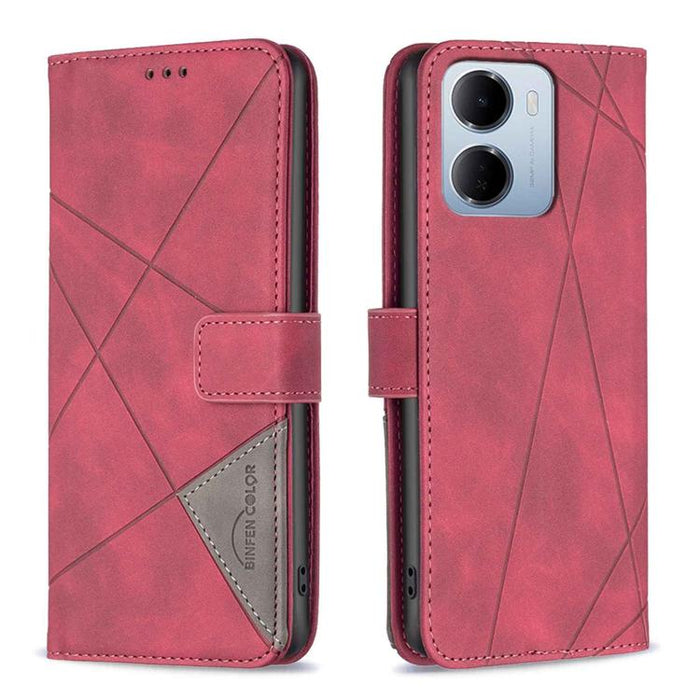 Funda de cuero para teléfono con textura de rombos y hebilla magnética, For Redmi K90 Max 5G, For Redmi A7 Pro 171mm / Poco C85x 5G, For Redmi 15a 5G, For Redmi Tubo 5 Max / Poco X8 Pro Max, For Redmi Tubo 5 / Poco X8 Pro 5G                            ...