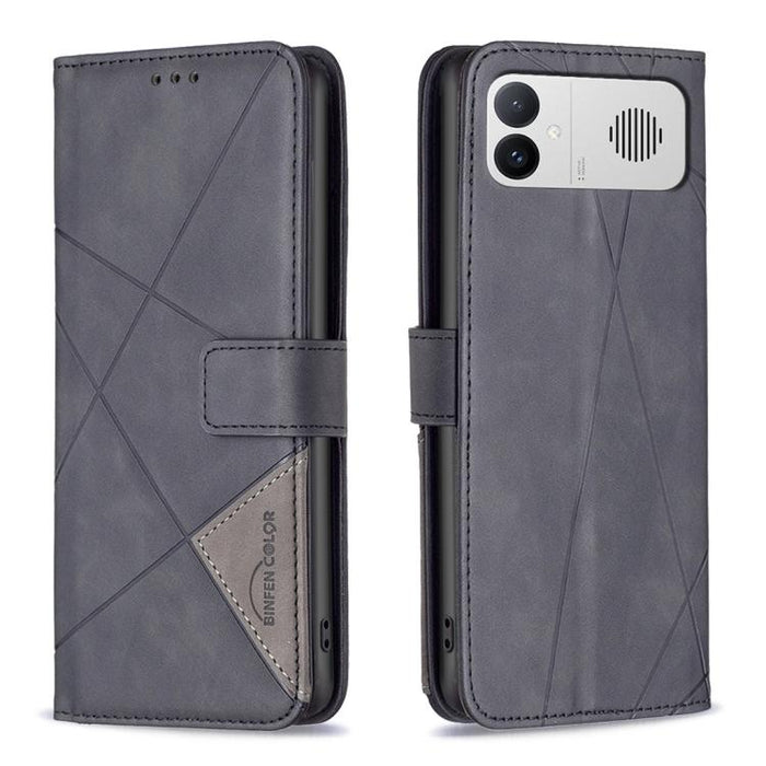 Funda de cuero para teléfono con textura de rombos y hebilla magnética, For Redmi K90 Max 5G, For Redmi A7 Pro 171mm / Poco C85x 5G, For Redmi 15a 5G, For Redmi Tubo 5 Max / Poco X8 Pro Max, For Redmi Tubo 5 / Poco X8 Pro 5G                            ...