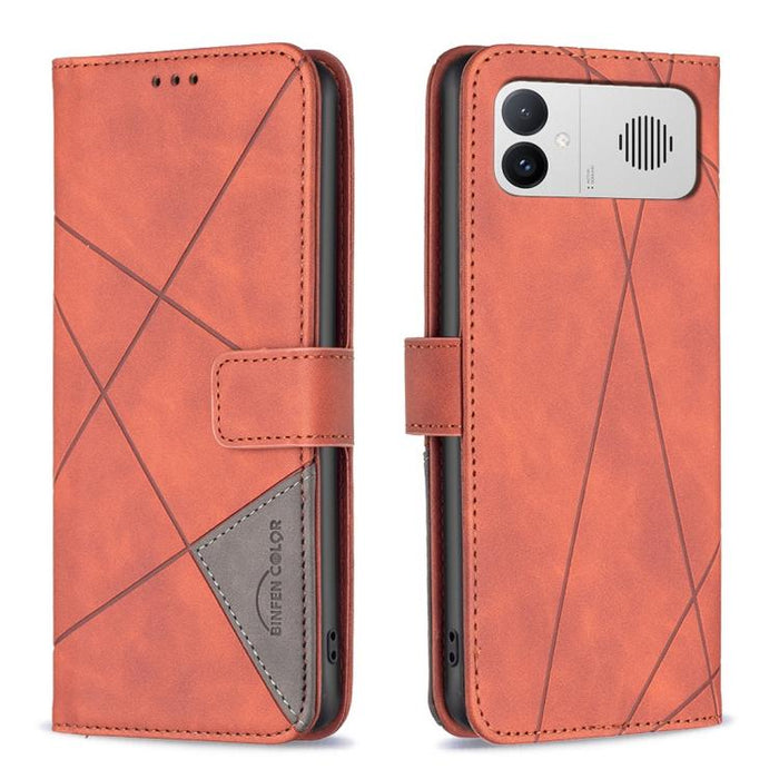 Funda de cuero para teléfono con textura de rombos y hebilla magnética, For Redmi K90 Max 5G, For Redmi A7 Pro 171mm / Poco C85x 5G, For Redmi 15a 5G, For Redmi Tubo 5 Max / Poco X8 Pro Max, For Redmi Tubo 5 / Poco X8 Pro 5G                            ...