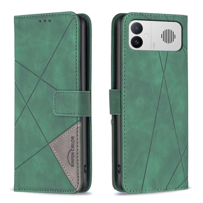 Funda de cuero para teléfono con textura de rombos y hebilla magnética, For Redmi K90 Max 5G, For Redmi A7 Pro 171mm / Poco C85x 5G, For Redmi 15a 5G, For Redmi Tubo 5 Max / Poco X8 Pro Max, For Redmi Tubo 5 / Poco X8 Pro 5G                            ...