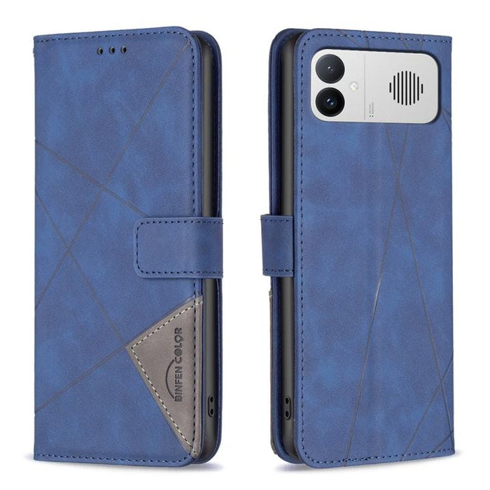 Funda de cuero para teléfono con textura de rombos y hebilla magnética, For Redmi K90 Max 5G, For Redmi A7 Pro 171mm / Poco C85x 5G, For Redmi 15a 5G, For Redmi Tubo 5 Max / Poco X8 Pro Max, For Redmi Tubo 5 / Poco X8 Pro 5G                            ...