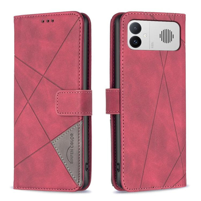 Funda de cuero para teléfono con textura de rombos y hebilla magnética, For Redmi K90 Max 5G, For Redmi A7 Pro 171mm / Poco C85x 5G, For Redmi 15a 5G, For Redmi Tubo 5 Max / Poco X8 Pro Max, For Redmi Tubo 5 / Poco X8 Pro 5G                            ...