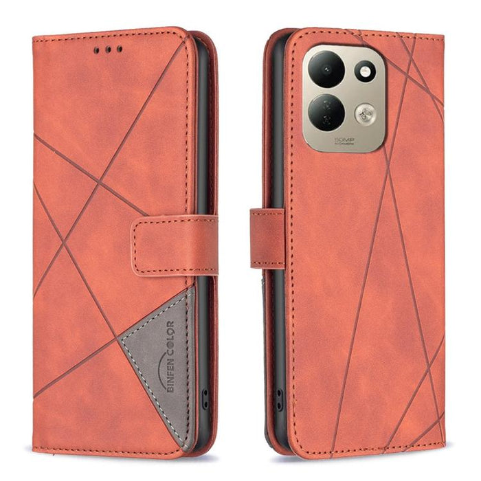 Funda de cuero para teléfono con textura de rombos y hebilla magnética, For Redmi K90 Max 5G, For Redmi A7 Pro 171mm / Poco C85x 5G, For Redmi 15a 5G, For Redmi Tubo 5 Max / Poco X8 Pro Max, For Redmi Tubo 5 / Poco X8 Pro 5G                            ...