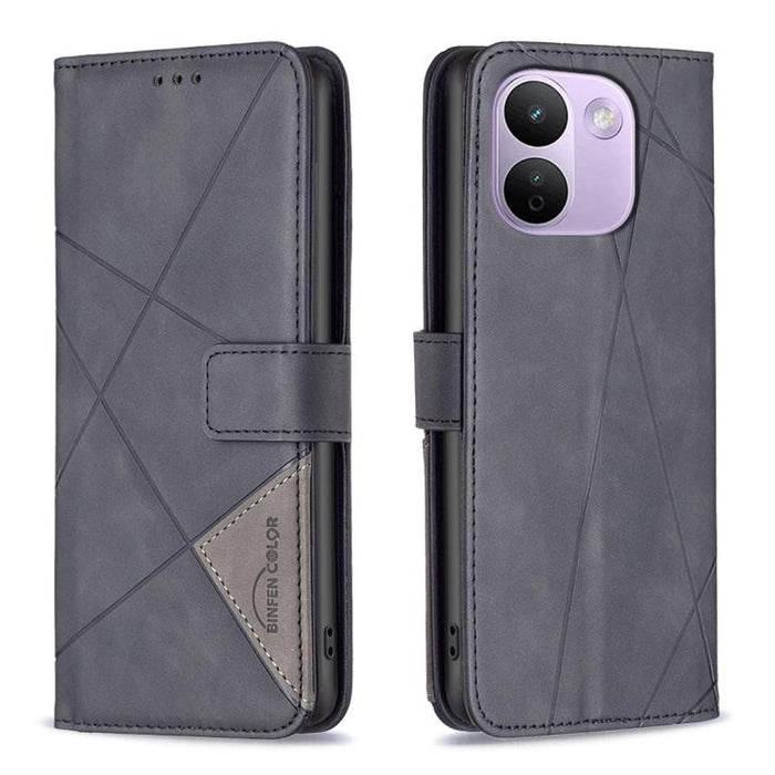 Funda de cuero para teléfono con textura de rombos y hebilla magnética, For Redmi K90 Max 5G, For Redmi A7 Pro 171mm / Poco C85x 5G, For Redmi 15a 5G, For Redmi Tubo 5 Max / Poco X8 Pro Max, For Redmi Tubo 5 / Poco X8 Pro 5G                            ...