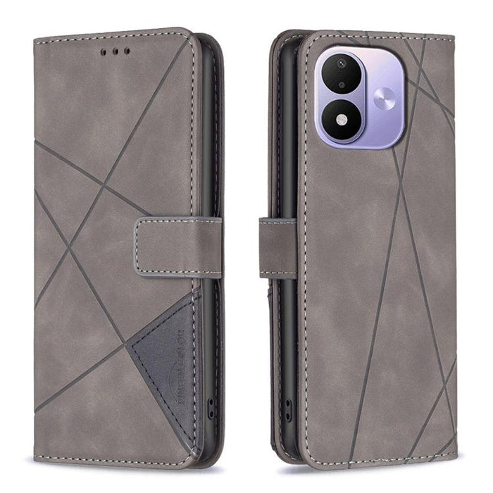 Funda de cuero para teléfono con textura de rombos y hebilla magnética, For Redmi K90 Max 5G, For Redmi A7 Pro 171mm / Poco C85x 5G, For Redmi 15a 5G, For Redmi Tubo 5 Max / Poco X8 Pro Max, For Redmi Tubo 5 / Poco X8 Pro 5G                            ...