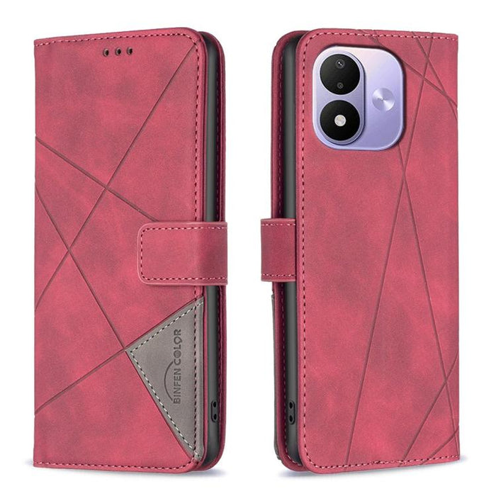 Funda de cuero para teléfono con textura de rombos y hebilla magnética, For Redmi K90 Max 5G, For Redmi A7 Pro 171mm / Poco C85x 5G, For Redmi 15a 5G, For Redmi Tubo 5 Max / Poco X8 Pro Max, For Redmi Tubo 5 / Poco X8 Pro 5G                            ...