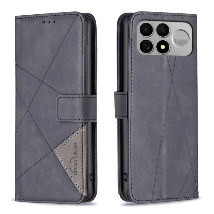 Funda de cuero para teléfono con textura de rombos y hebilla magnética, For Redmi K90 Max 5G, For Redmi A7 Pro 171mm / Poco C85x 5G, For Redmi 15a 5G, For Redmi Tubo 5 Max / Poco X8 Pro Max, For Redmi Tubo 5 / Poco X8 Pro 5G                            ...