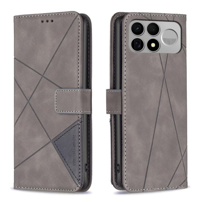 Funda de cuero para teléfono con textura de rombos y hebilla magnética, For Redmi K90 Max 5G, For Redmi A7 Pro 171mm / Poco C85x 5G, For Redmi 15a 5G, For Redmi Tubo 5 Max / Poco X8 Pro Max, For Redmi Tubo 5 / Poco X8 Pro 5G                            ...