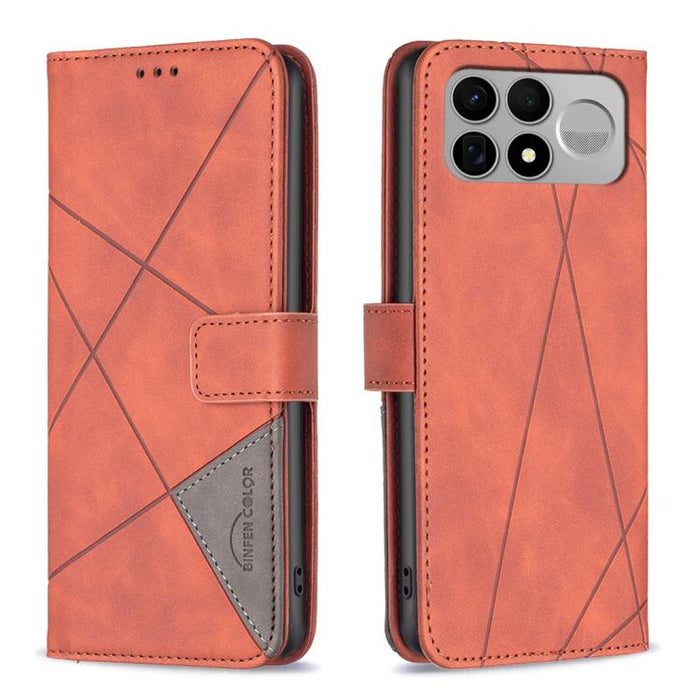 Funda de cuero para teléfono con textura de rombos y hebilla magnética, For Redmi K90 Max 5G, For Redmi A7 Pro 171mm / Poco C85x 5G, For Redmi 15a 5G, For Redmi Tubo 5 Max / Poco X8 Pro Max, For Redmi Tubo 5 / Poco X8 Pro 5G                            ...